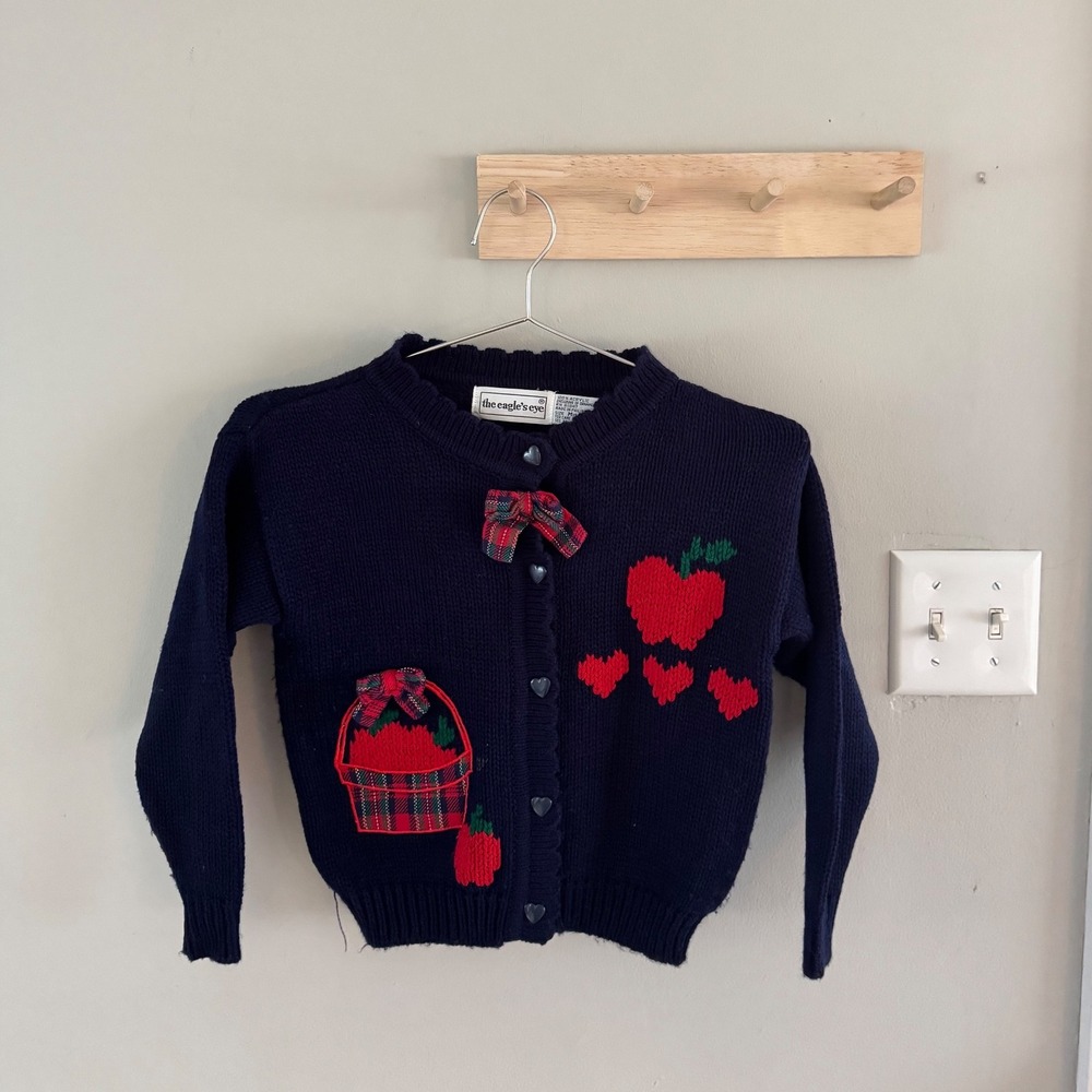 Vintage kids apple sweater‎